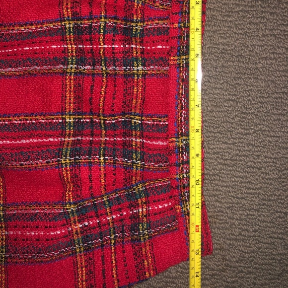 Retro plaid red miniskirt 80s / 90s grunge - Picture 5 of 5